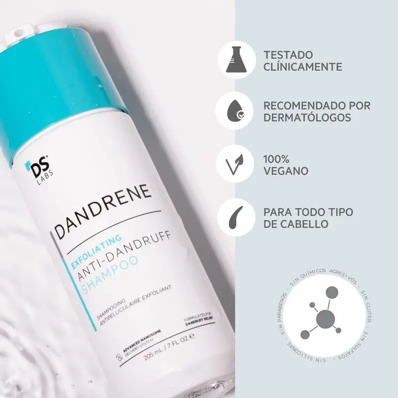 Ds Laboratories Dandrene Champô Esfoliante Anti-Caspa, 205ml