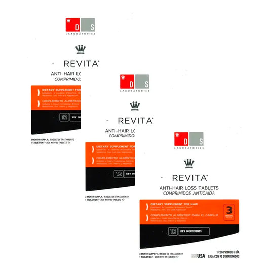 Ds Laboratories Revita Anti-Hair Loss Tablets, Embalagem 3 x 90 unidades