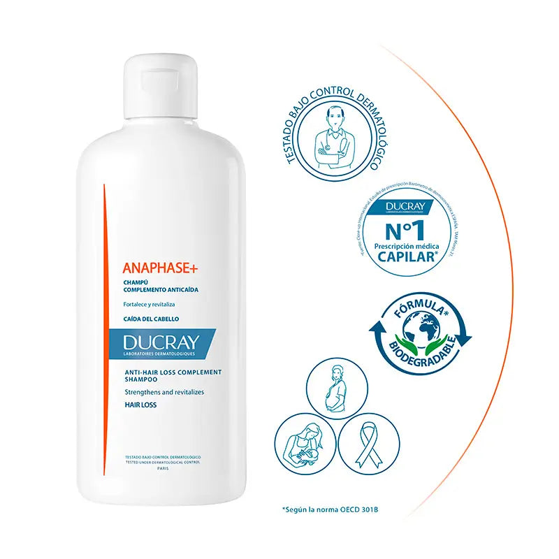 Ducray Anaphase Champú Crema Estimulante 400 ml