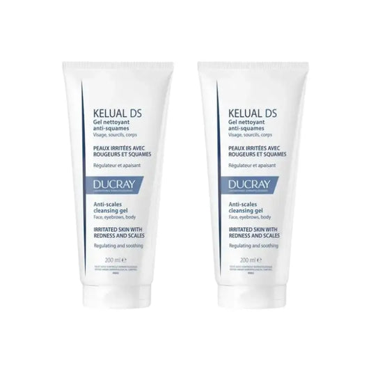 Ducray Kelual Ds Gel de Limpeza Facial, 2X200 Ml