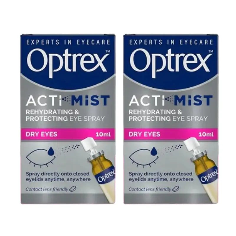 Optrex Actimist Spray para olhos secos e cansados, 2x10 ml