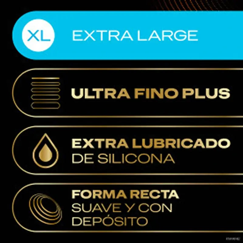 Durex Total Connection XL Ultra Thin Plus Preservativos sem látex Tecnologia Body Feel, 10 preservativos