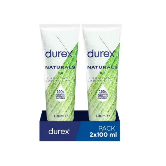 Durex Duplo Naturals Gel Lubrificante 2ª unidade 50% 50%.