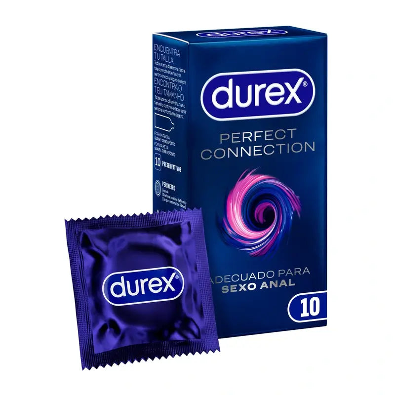 Durex Perfect Connection Extra Lubrificado, 10 Preservativos