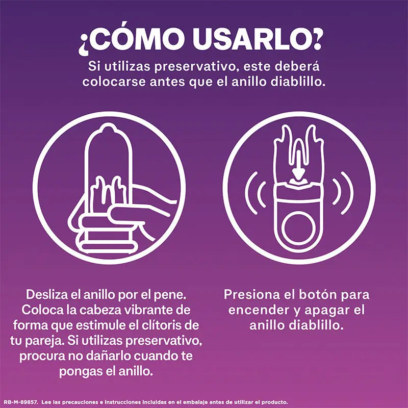 Durex Anel Vibratório Orgasmic Intense Orgasmic Devil Estimulador do Clitóris