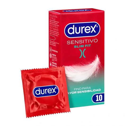 Durex Preservativos Sensitivo Slim Fit - 10 unidades