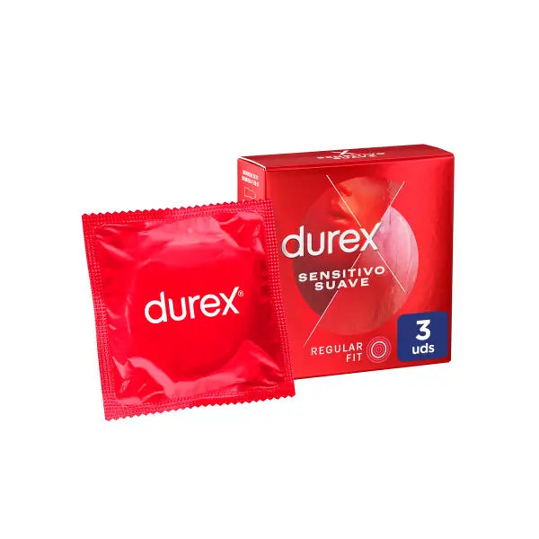 Preservativos Durex Preservativos Sensitive Soft Sensitive, Fino para Sensibilidade, 3 Preservativos