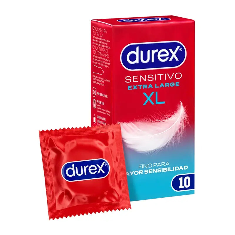 Durex Preservativos Sensitivo Suave Talla XL - 10 unidades