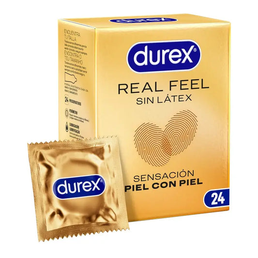 Durex Preservativos Sensitivos Real Feel - 24 unidades