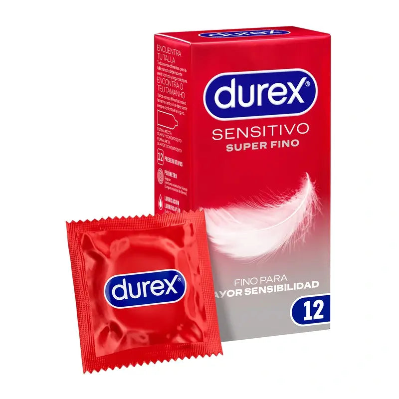 Durex Preservativos Super Finos Contacto Total - 12 unidades
