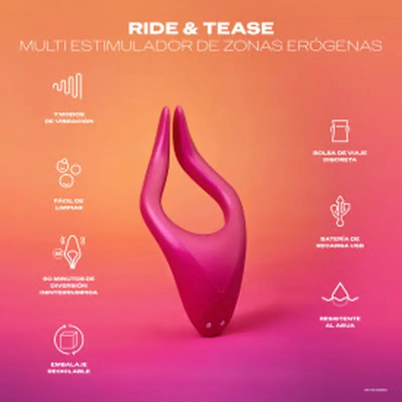 Durex Ride & Tease Vibrador Estimulador Multiusos