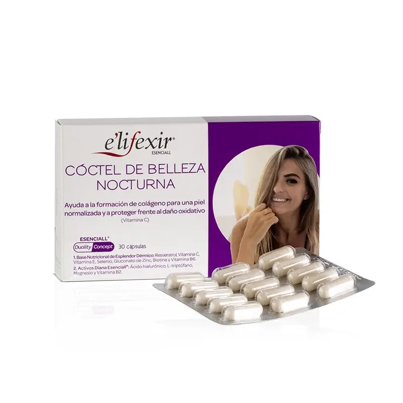Elifexir Essential Night Beauty Cocktail Ácido Hialurónico 30Caps
