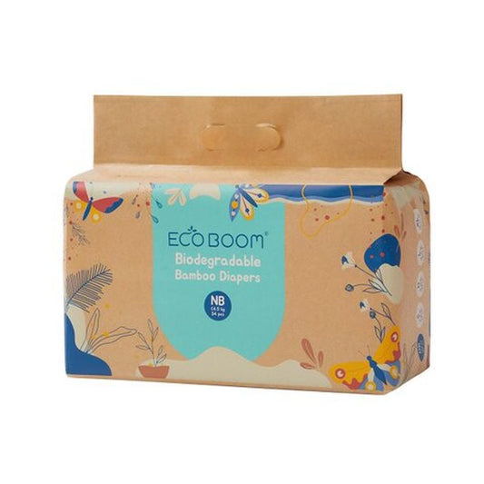 Eco Boom Bamboo Nappies Joy Xs 1, 34 unidades.