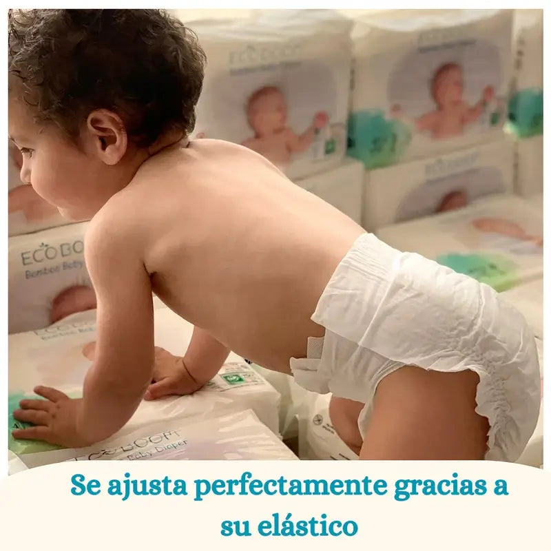 Eco Boom Pure Bamboo Nappy Pure M 3, 32 unidades.