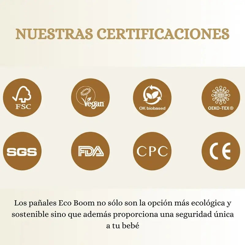 Fralda Eco Boom Bamboo Pure Nb 0, 34 unidades