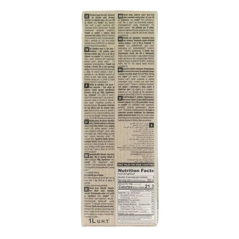 Ecomil Amêndoa Clássica Nature Bio, 1 l