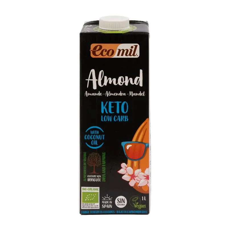 Ecomil Almond Nature Keto Bio, 1L x 6 unid.