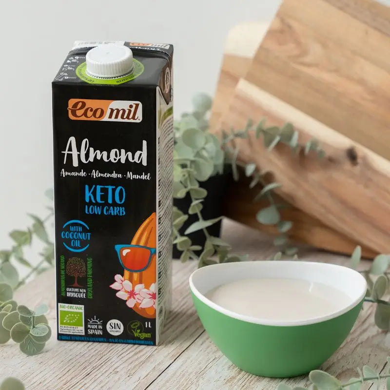 Ecomil Almond Nature Keto Bio, 1L x 6 unid.