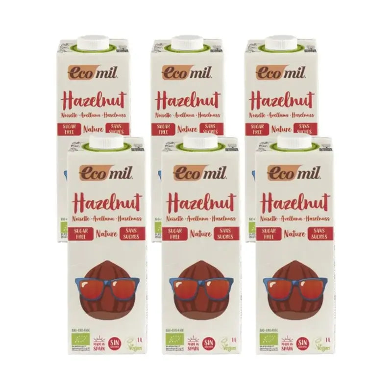 Ecomil Avelã Nature, 6x1 Litro