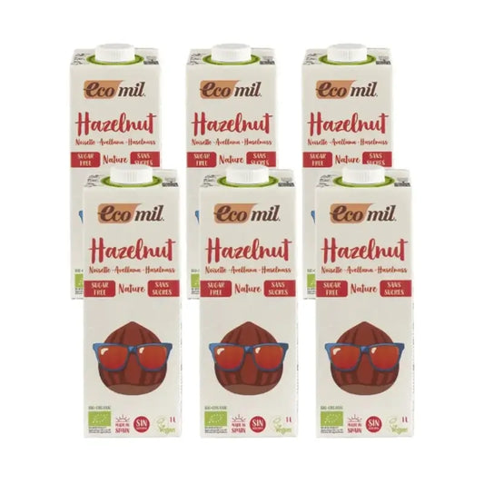 Ecomil Avelã Nature, 6x1 Litro