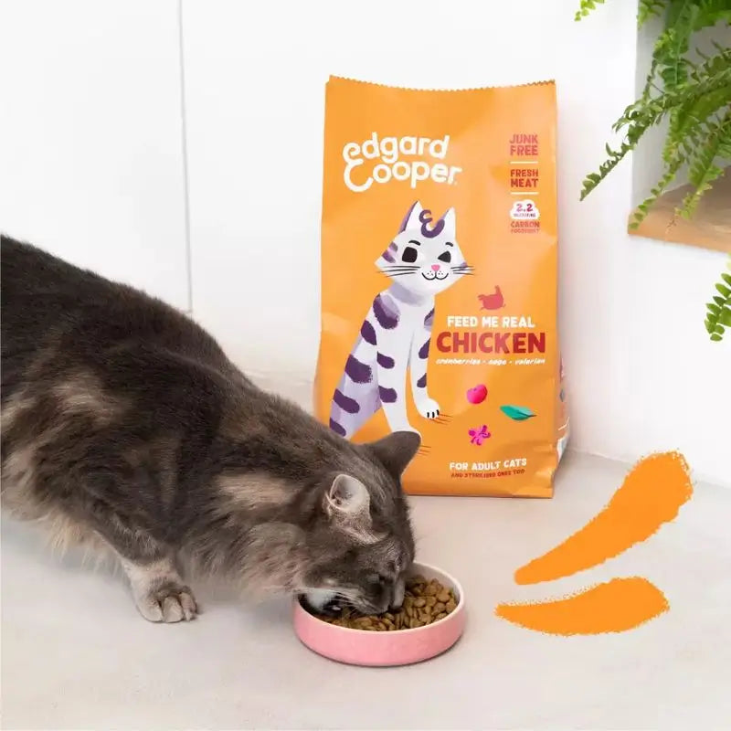 Alimento para gatos Edgard & Cooper Adult 2kg Frango fresco da quinta