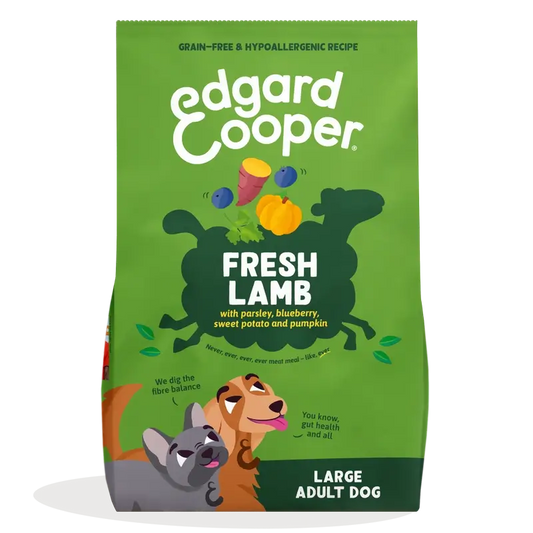 Edgard & Cooper Ração para Cães Adultos de Grande Porte com Borrego Fresco, 12 kg