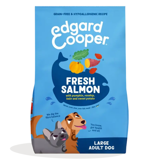 Edgard & Cooper Ração para Cães Adultos de Grande Porte com Salmão Fresco, 12 kg