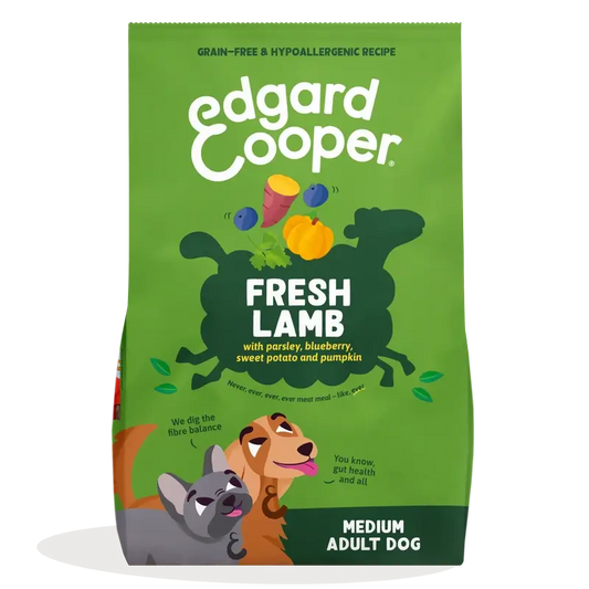 Edgard & Cooper Ração para cães adultos de porte médio com borrego fresco , 2,5 kg