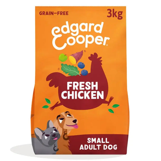Edgard & Cooper Mini Alimento para cães adultos com frango fresco , 3 kg