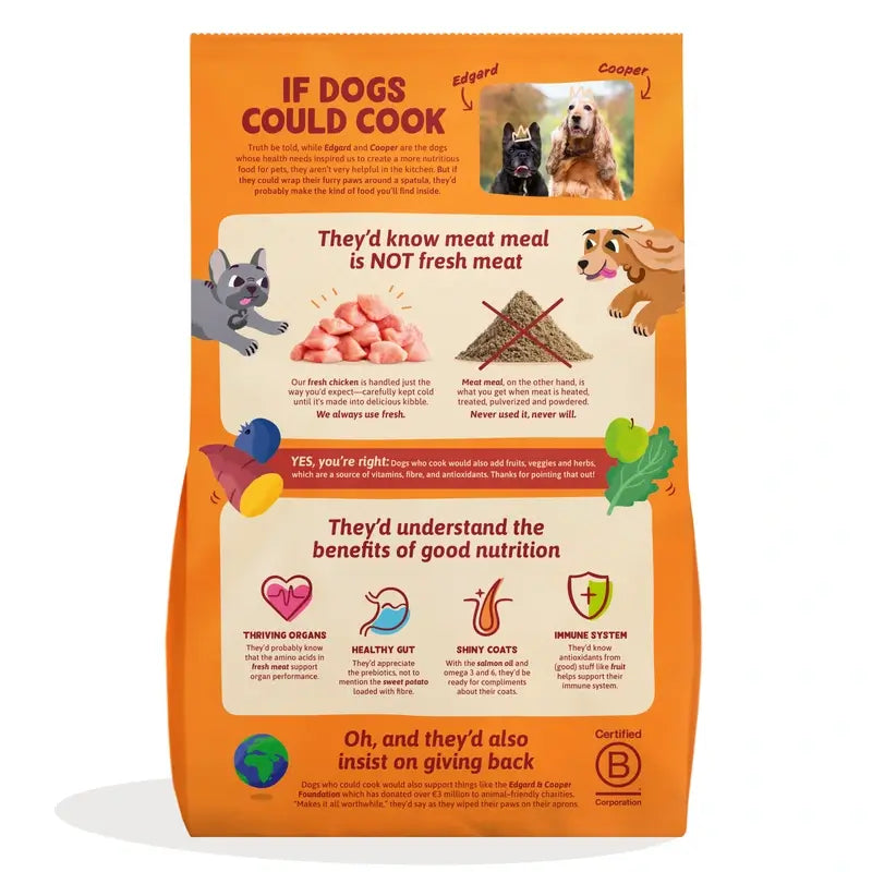 Edgard & Cooper Mini Alimento para cães adultos com frango fresco , 0,7 kg