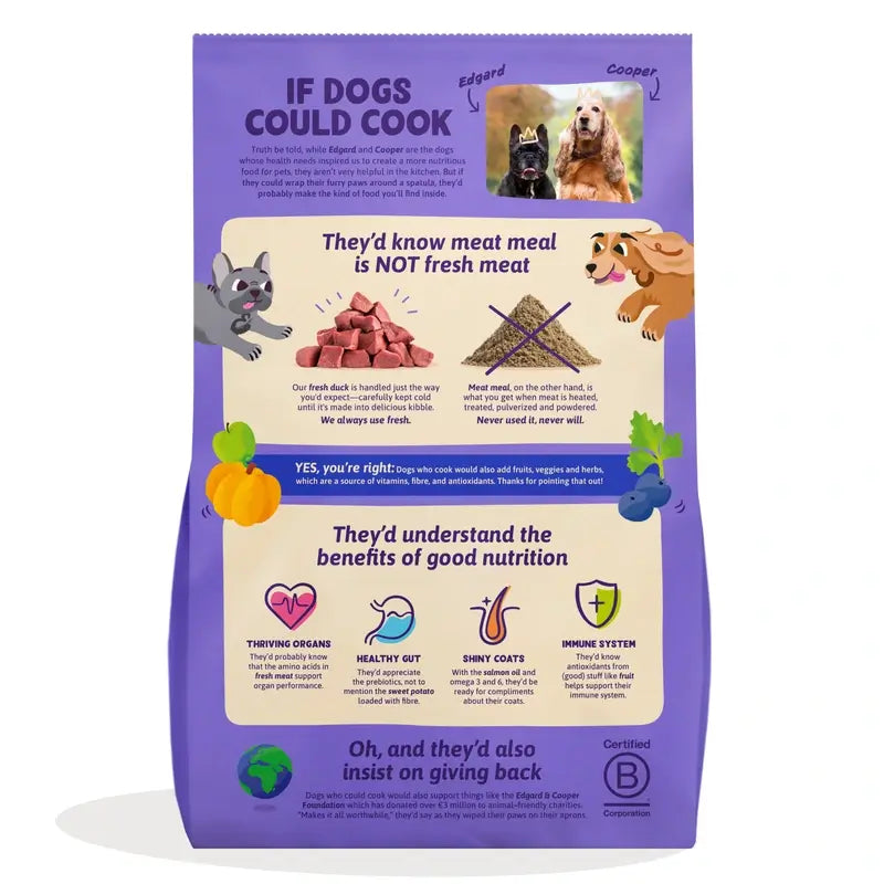 Edgard & Cooper Medium Adult Dog Food With Fresh Duck , 7 kg