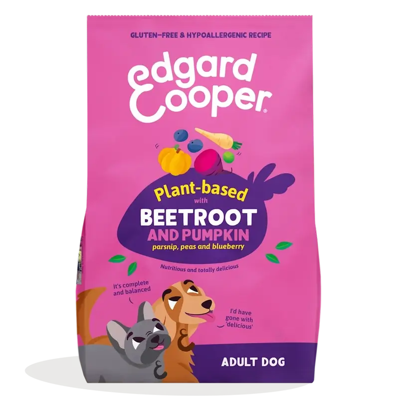 Edgard & Cooper Medium Adult Dog Food Com Beterraba e Abóbora , 2,5 kg