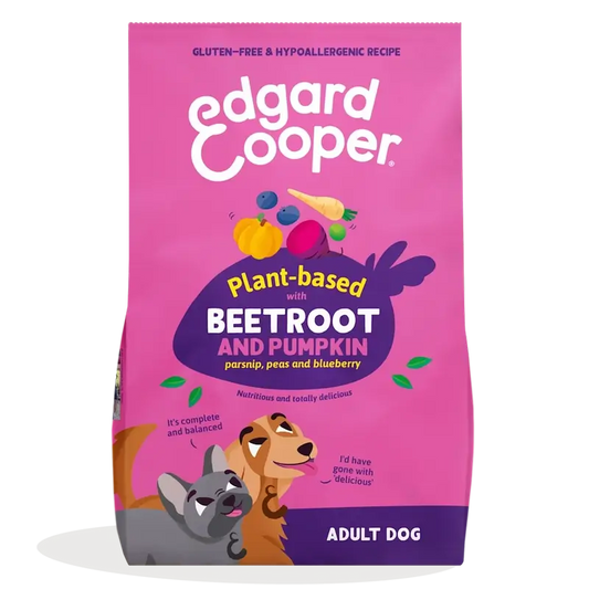 Edgard & Cooper Medium Adult Dog Food Com Beterraba e Abóbora , 2,5 kg
