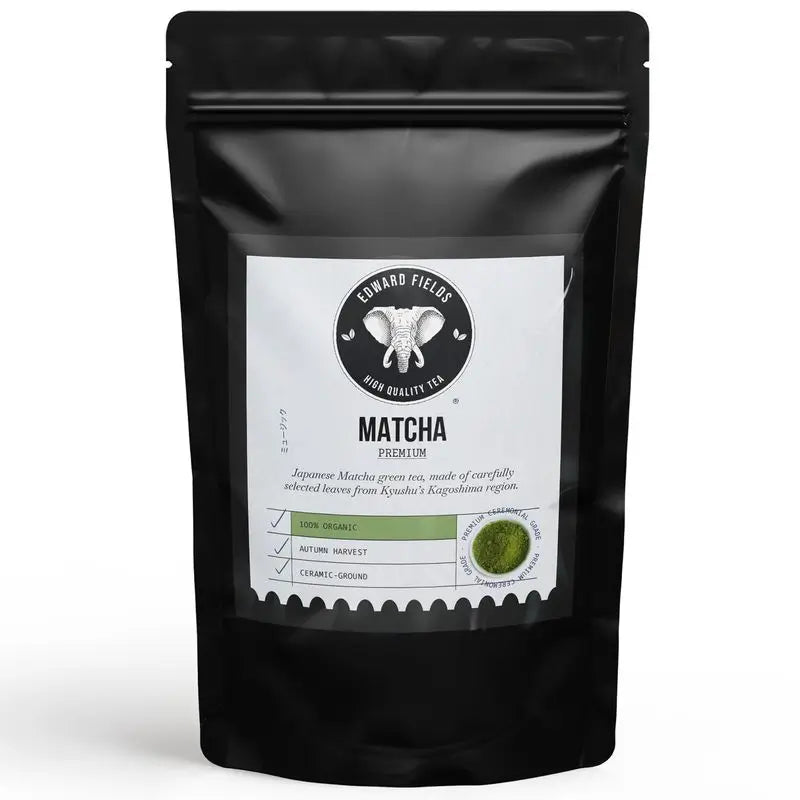 Edward Fields Tea Chá Matcha Chá Premium Orgânico Japonês Grau Cerimonial 30G, 30 gramas