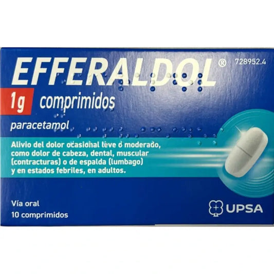 Efferaldol 1 G, 10 comprimidos