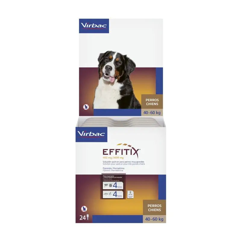 Effitix XL Antiparasitário Cães Muito Grandes +40 Kg, 24 Pipetas