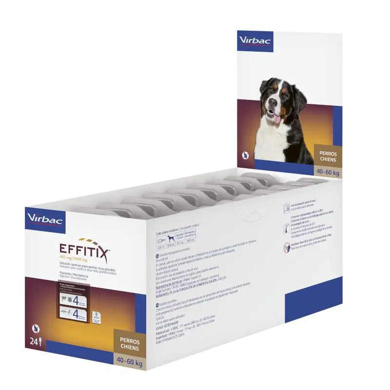 Effitix XL Antiparasitário Cães Muito Grandes +40 Kg, 24 Pipetas