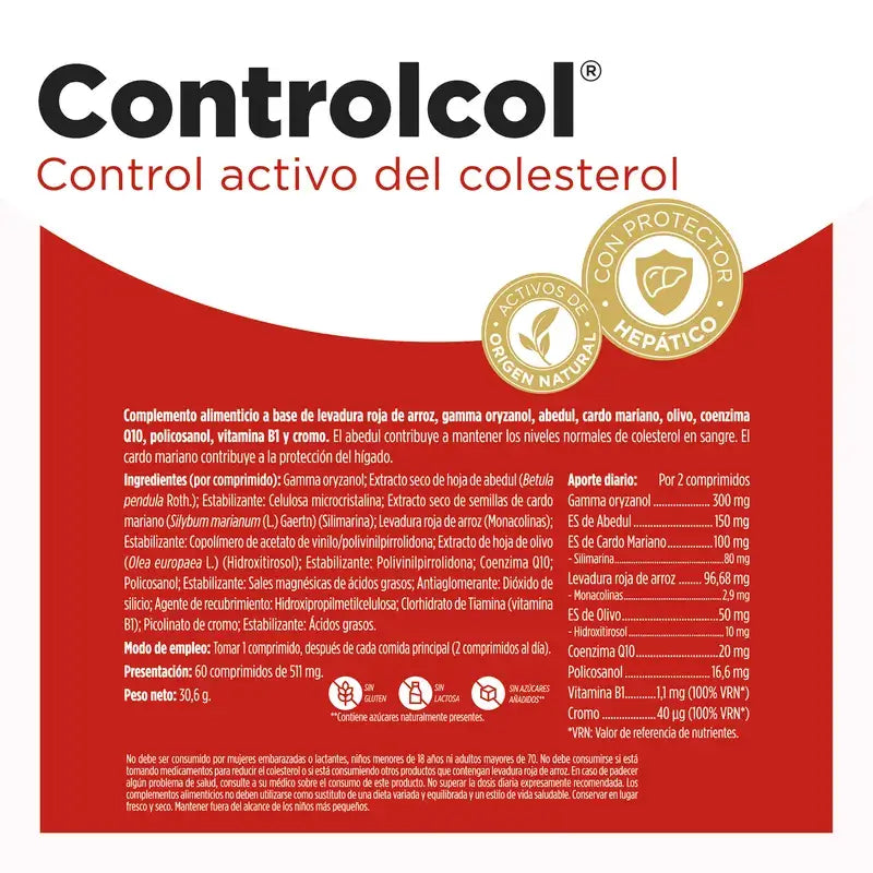 Eladiet Controlcol, 60 comprimidos