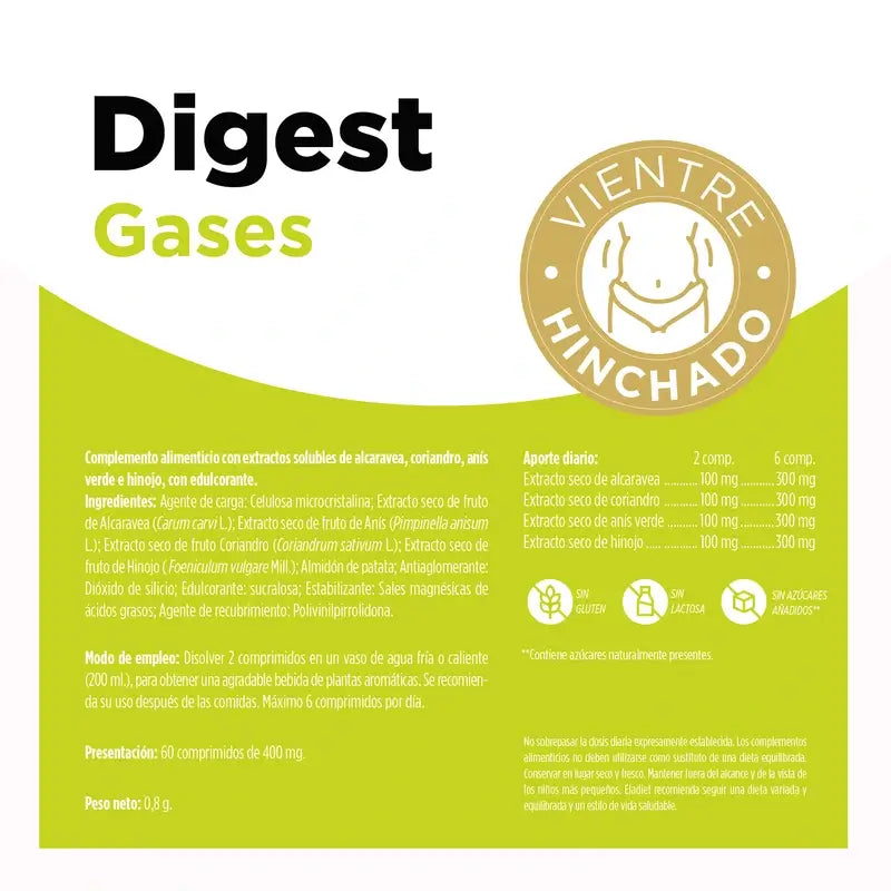 Eladiet Digest Gases (Aero), 60 comprimidos