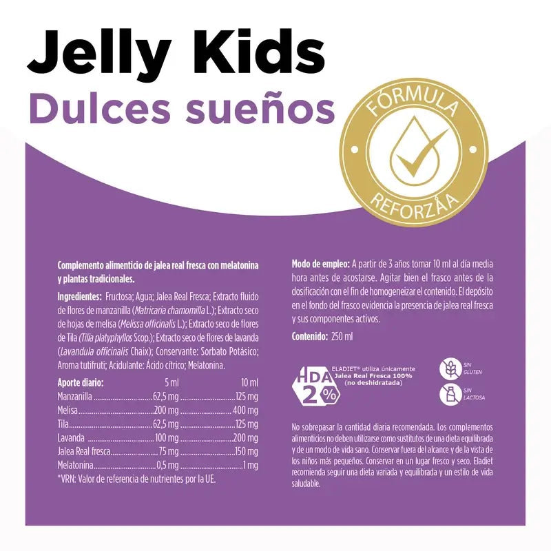 Eladiet Jelly Kids Sweet Dreams Com Melatonina, 250 ml