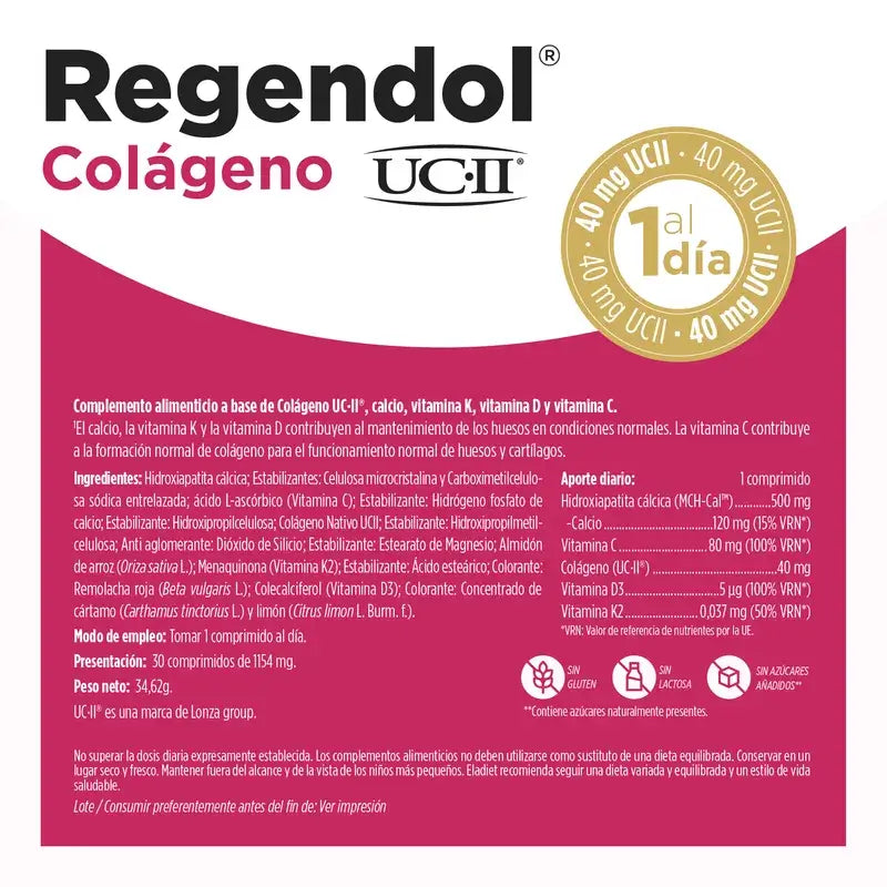 Eladiet Regen & Dol Uc Ii 40Mg, 30 comprimidos