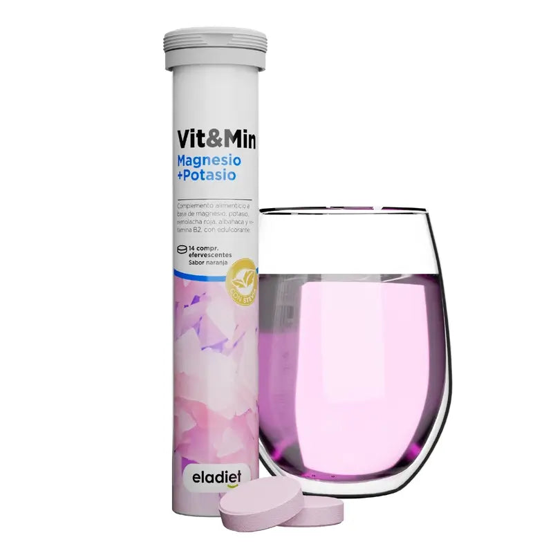 Eladiet Vit&Min Magnésio + Potássio, 14 comprimidos