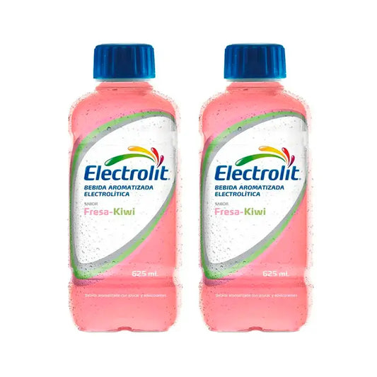 Bebida electrolítica Electrolit Strawberry-Kiwi, embalagem de 2 x 625 ml
