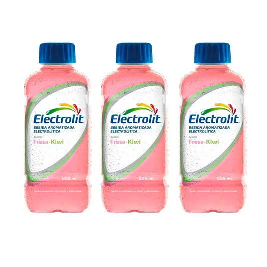 Bebida electrolítica Electrolit Strawberry-Kiwi, embalagem de 3 x 625 ml