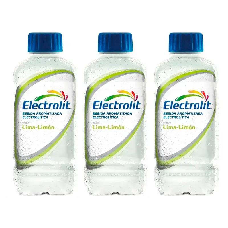 Electrolit Bebida electrolítica de lima e limão, embalagem de 3 x 625 ml