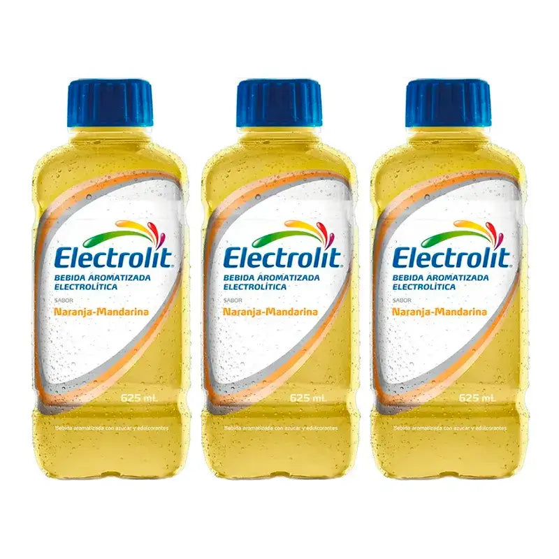 Bebida electrolítica Electrolit Laranja-Tangerina, embalagem de 3 x 625 ml
