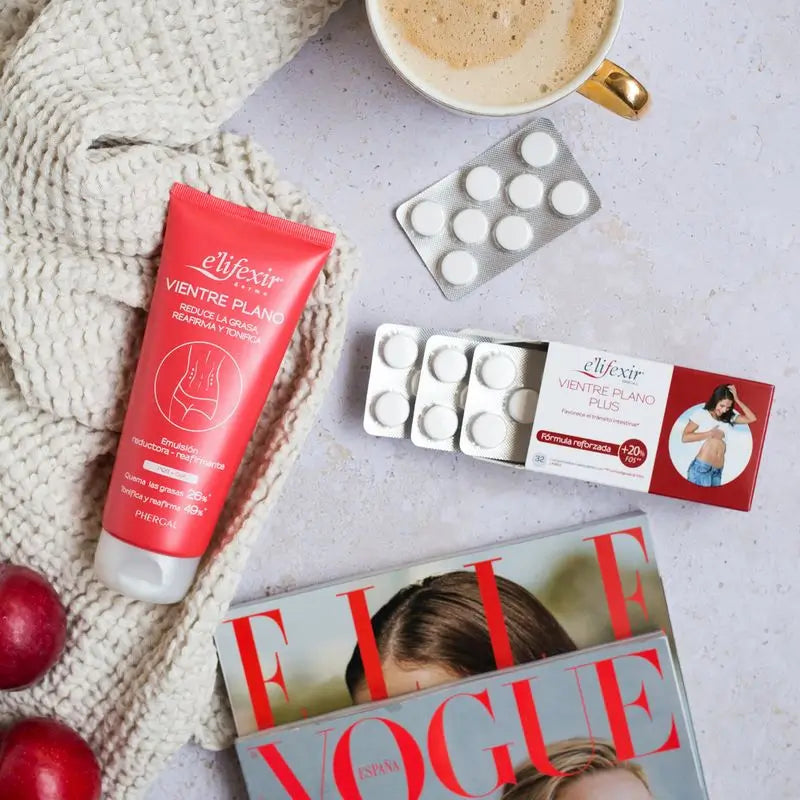 Elifexir Flat Belly Creme Adelgaçante Firmeza Abdómen 200Ml