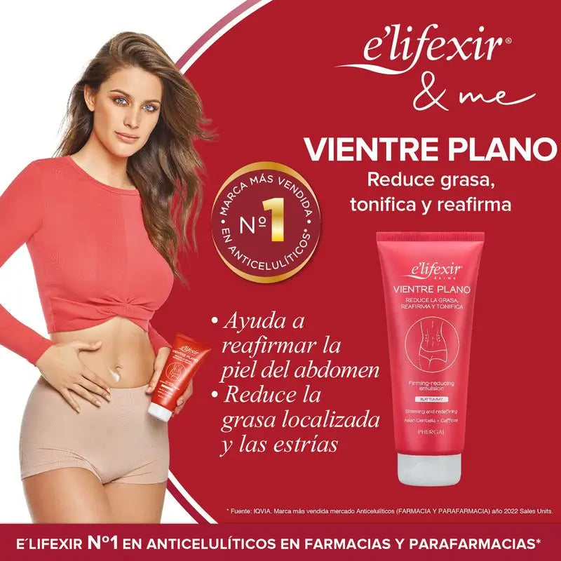 Elifexir Flat Belly Creme Adelgaçante Firmeza Abdómen 200Ml