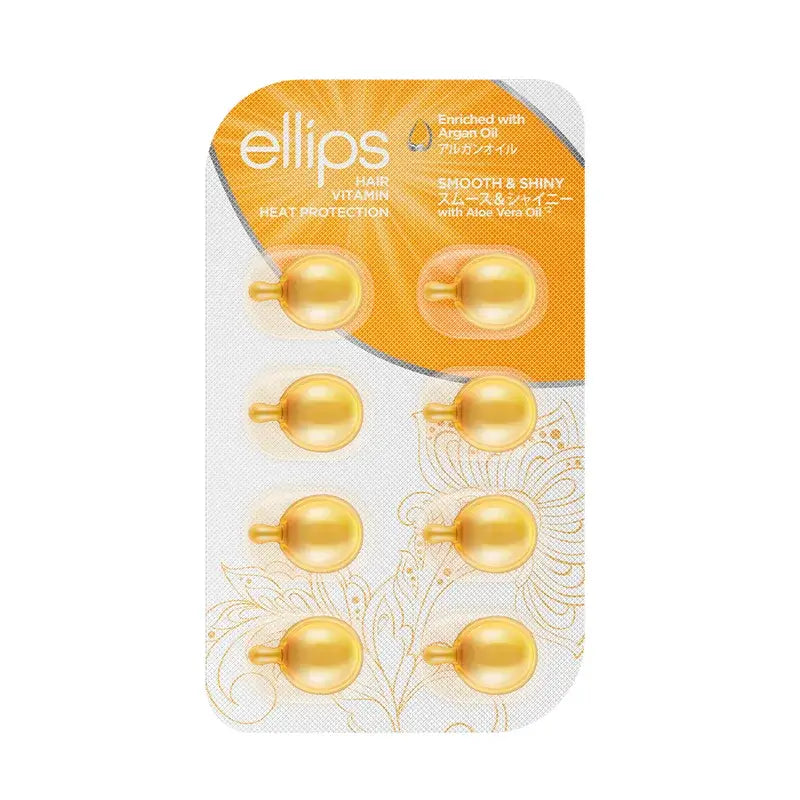 Ellips Hair Vitamin Argan Oil Yellow Argan Oil Suavidade e Brilho , 8 cápsulas