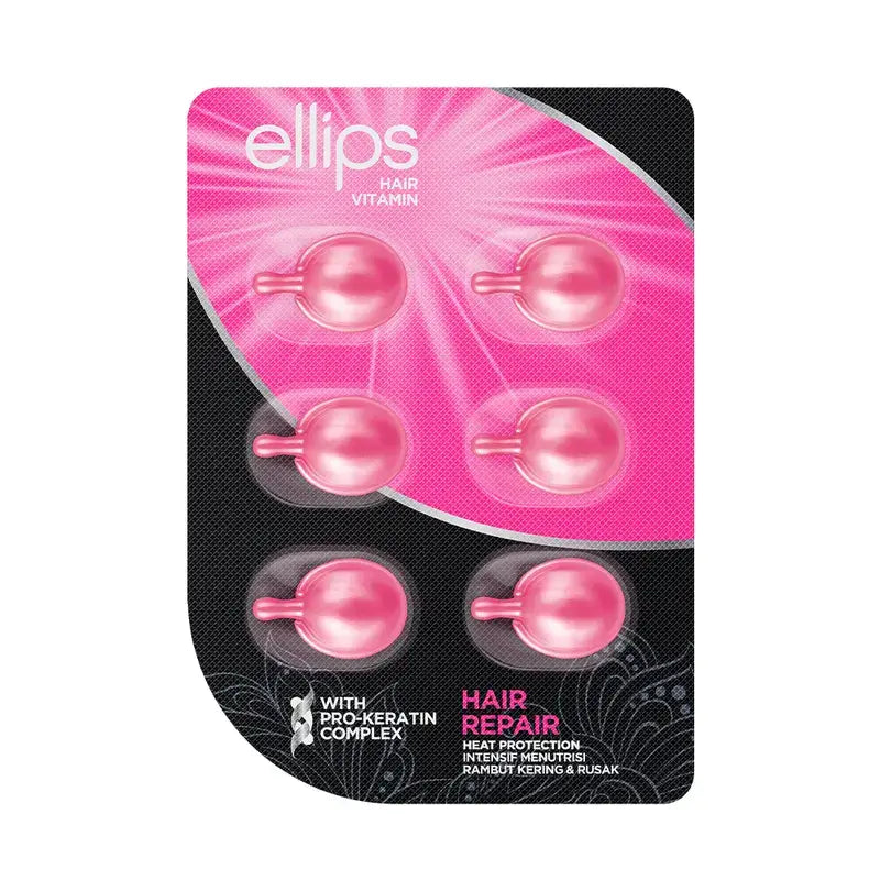 Ellips Hair Vitamin Pro-Keratin Pink Treatment , 6 cápsulas